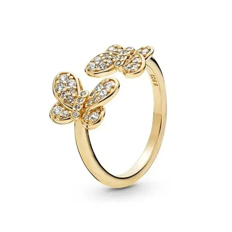 Hot selling high-quality 925 sterling silver heart-shaped ring, sparkling luxury women's charm jewelry, birthday surprise gift