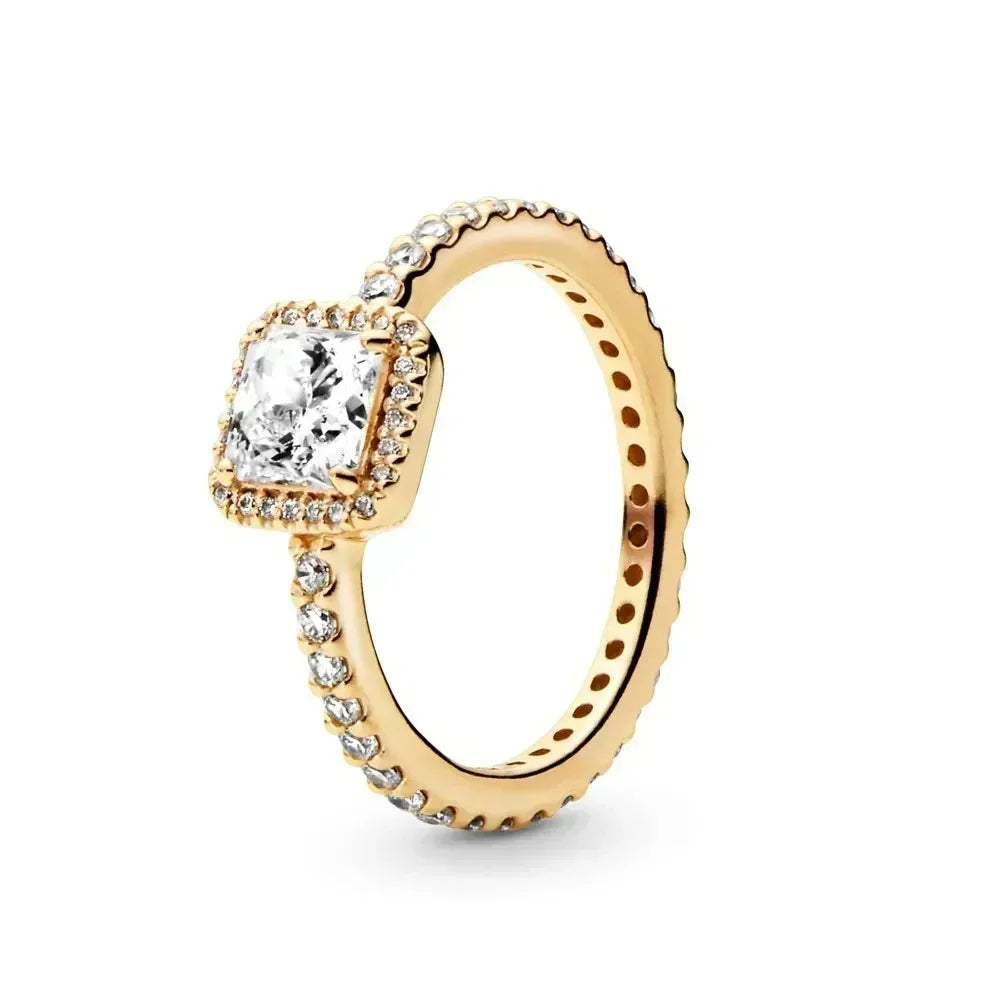 Hot selling high-quality 925 sterling silver heart-shaped ring, sparkling luxury women's charm jewelry, birthday surprise gift