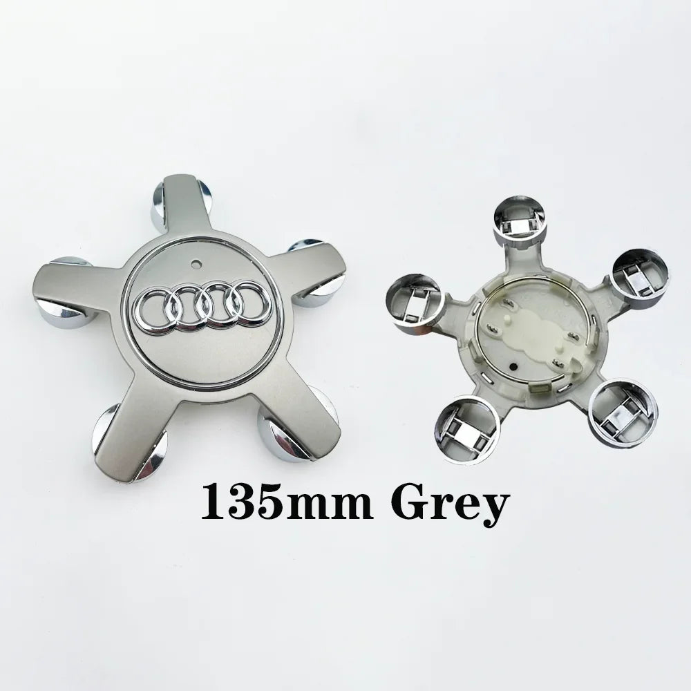 4pcs 135MM Car Hub Caps 4F0601165 For Audi A4 A5 A6 A7 Q3 Q5 A3 S5 Accessories Auto Wheel Center Cap Hubcap Rim Covers