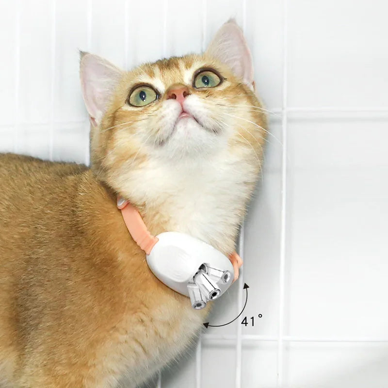 Laser Cat Collar Teasing Cat Electric USB Charging Kitten Automatic Cats Toy Smart Laser Teasing Cat Interactive Toy