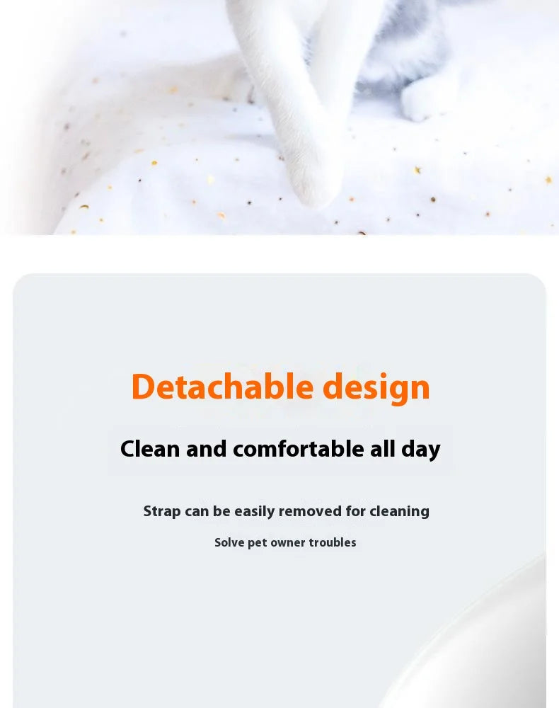Cat Collar Laser Toy with Red Light, Interactive Cat Laser Toy for Bored Indoor Cats, Rechargeable Electric Laser Collar Toy