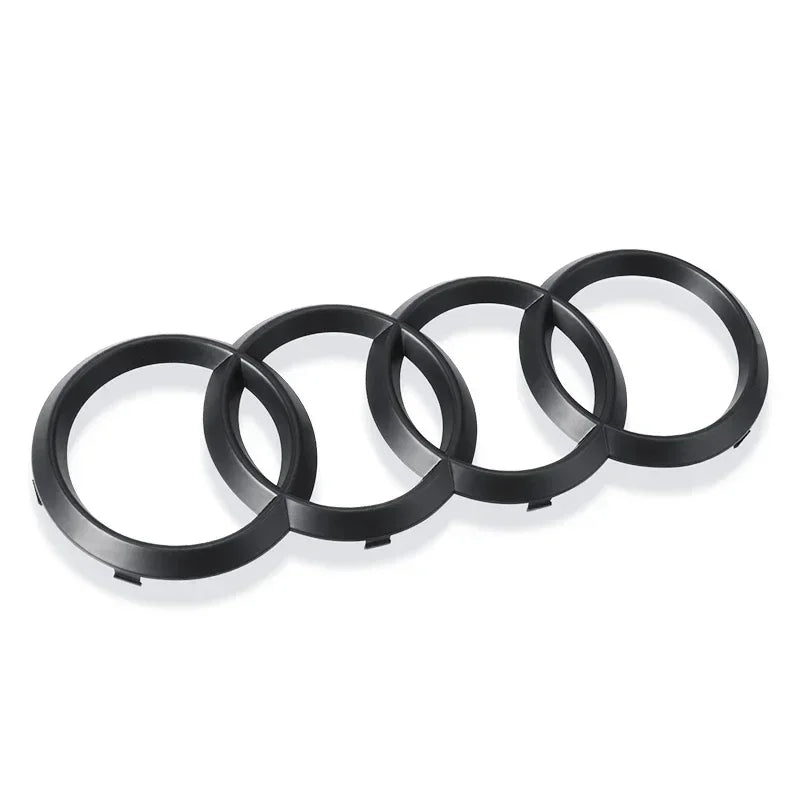 Audi A3 A4 A5 A6 A7 Q2 Q3 Q5 Q8 TT Black/Silver 4 Ring ABS Car Hood Front Bonnet Grill Rear Trunk Emblem Logo Badge Sticker