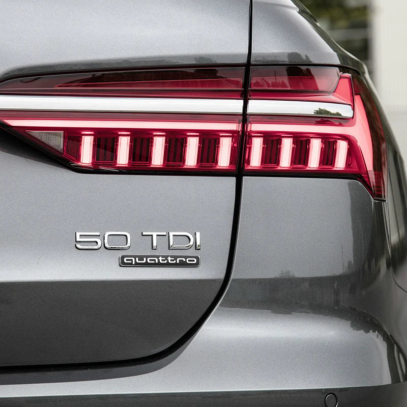 1Pcs Car Styling Emblem Sticker 3D Metal Quattro Badge Trunk Decals Accessories For Audi Q5 Q4 A4 A6 A7 A5 A3 Q3 Q2 A1 A8 TT S1