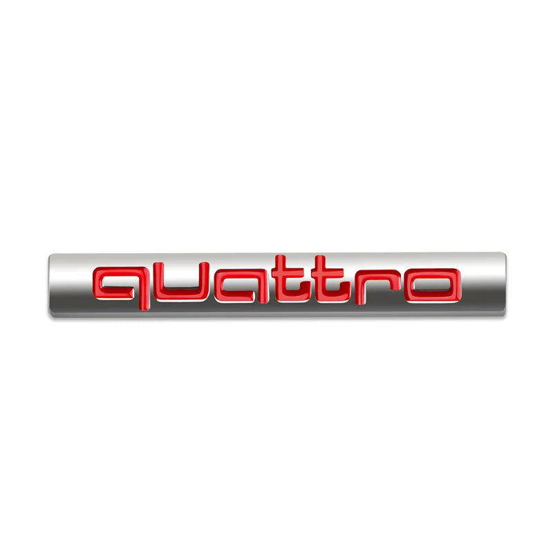 1Pcs Car Chrome Front Hood Grille quattro Emblem Badge Auto Trinket Styling For Audi S5 S6 S7 S4 S8 TT TTS A4 A6 C7 C6 B7 Q5 Q7