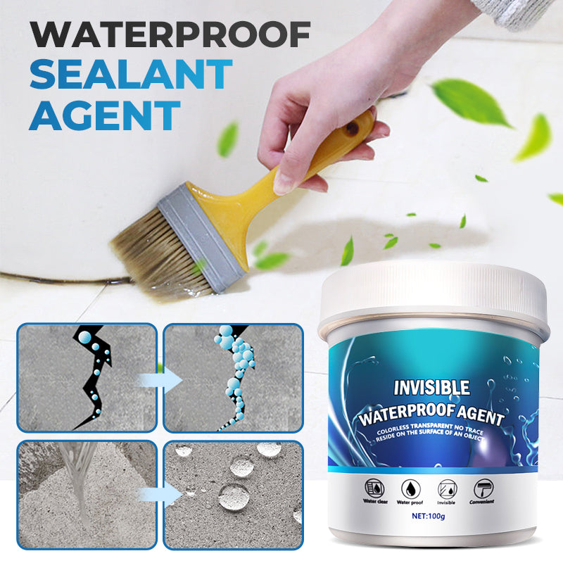 100g Transparent Waterproof Coating for Indoor & Outdoor, Rooftop Bathroom Toilet Wall Leak Waterproofing Filling Sealing Agent