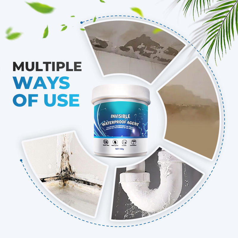 100g Transparent Waterproof Coating for Indoor & Outdoor, Rooftop Bathroom Toilet Wall Leak Waterproofing Filling Sealing Agent