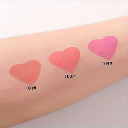 3 Colors Multifunctional Liquid Blush Matte Hydrating Cream Blush Soft Velvet Liquid Blush Makeup Lightweight Long-lasting