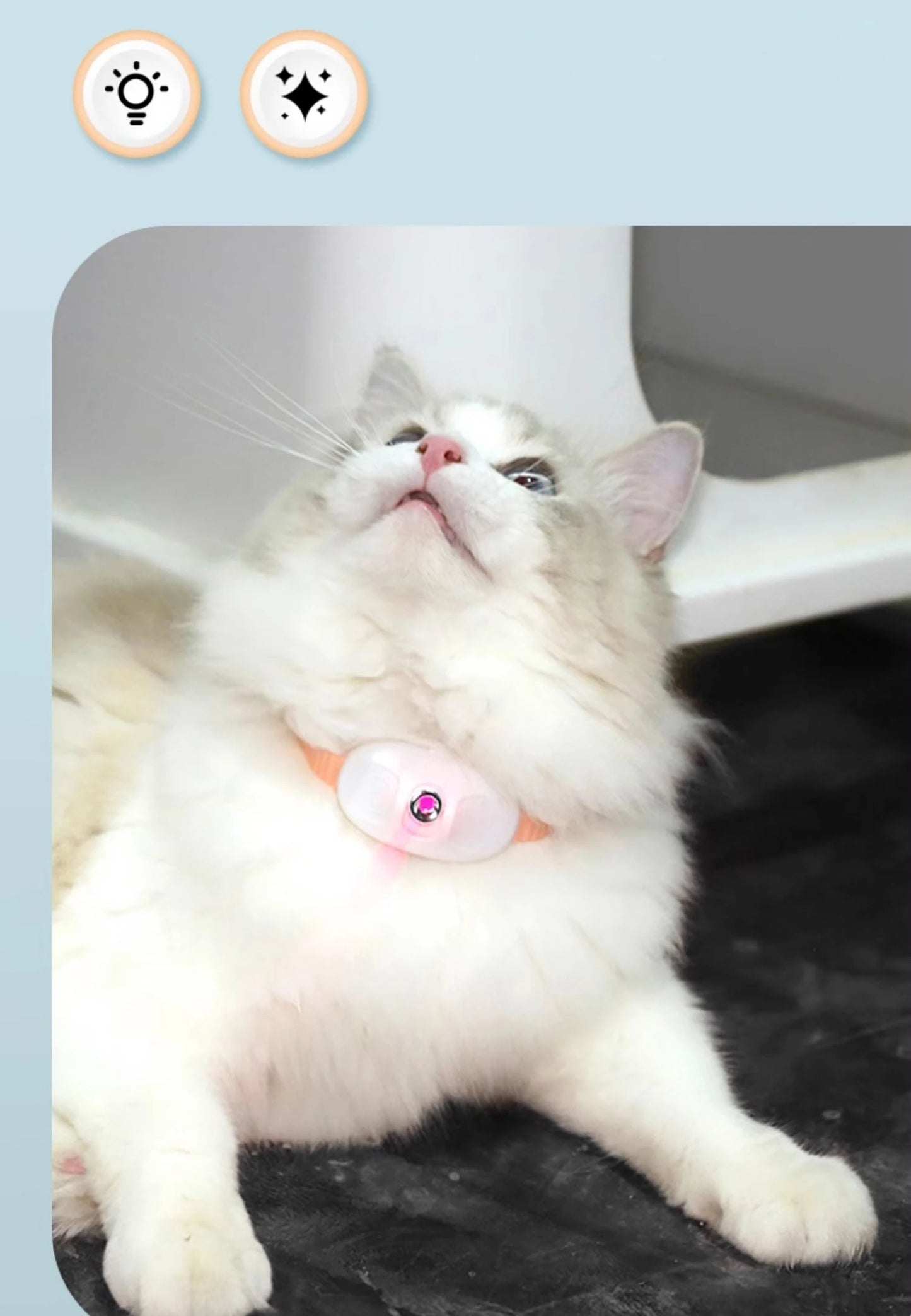 Laser Cat Collar Teasing Cat Electric USB Charging Kitten Automatic Cats Toy Smart Laser Teasing Cat Interactive Toy hi cat toy