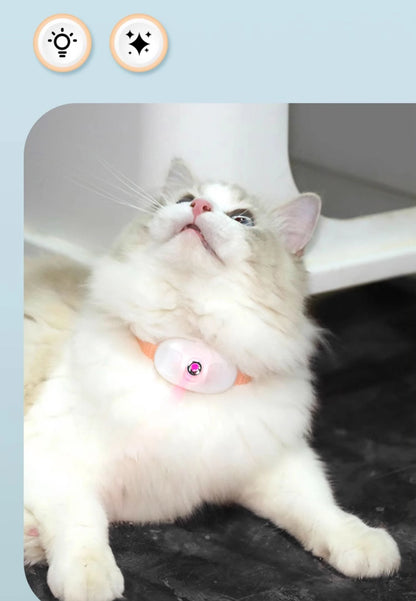 Laser Cat Collar Teasing Cat Electric USB Charging Kitten Automatic Cats Toy Smart Laser Teasing Cat Interactive Toy hi cat toy