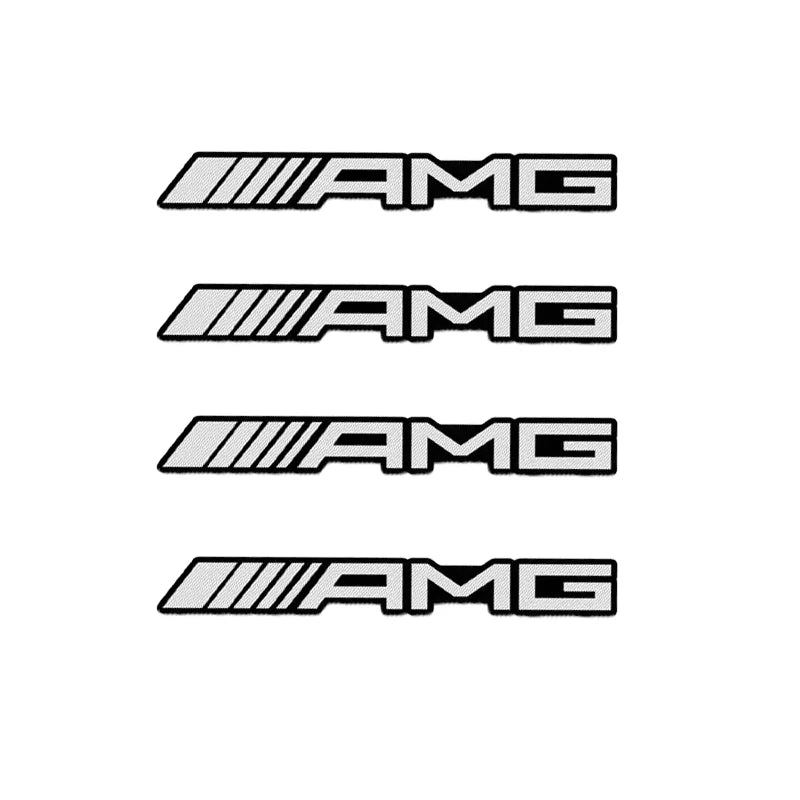4/10pcs car audio decorate 3D Aluminum Badge Emblem Sticker For Mercedes Benz AMG C200 C260 C300 W108 W124 W126 W140 W168 W169