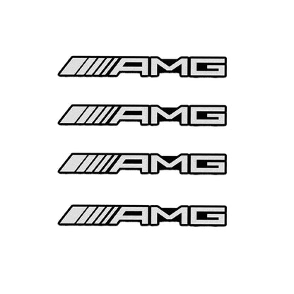4/10pcs car audio decorate 3D Aluminum Badge Emblem Sticker For Mercedes Benz AMG C200 C260 C300 W108 W124 W126 W140 W168 W169