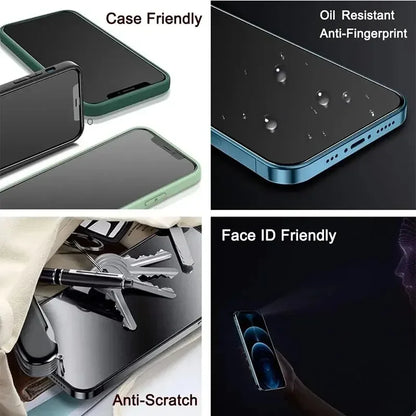 1-5PCS Anti-Spy Glass for iPhone 15 14 13 12 11 Pro Max Mini X XS XR 7 8 6 Plus Privacy Screen Protector For iPhone SE 2020 2022