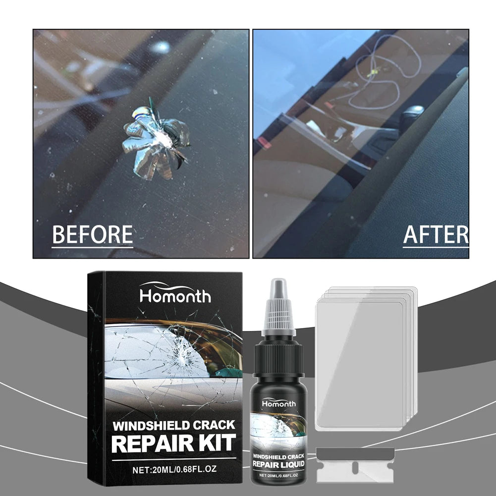 1-5Pcs 20ml Car Windshield Crack Repair Fluid 20ml Gone Crack Glass Windshield Repair Kit Windscreen Glass Scratch Crack Restore