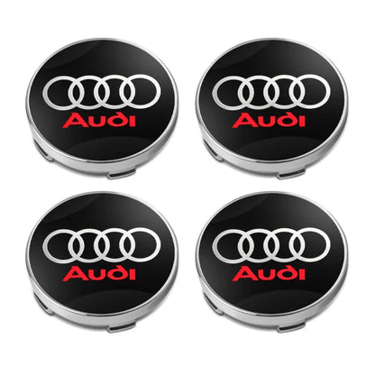 4pcs 60mm Auto Wheel Center Hub Caps Car Styling Stickers For Audi Sline A1 A3 A4 A5 A6 A7 A8 Q2 Q3 Q5 Q7 Q8 TT S1 S3 RS5 ﻿RS S