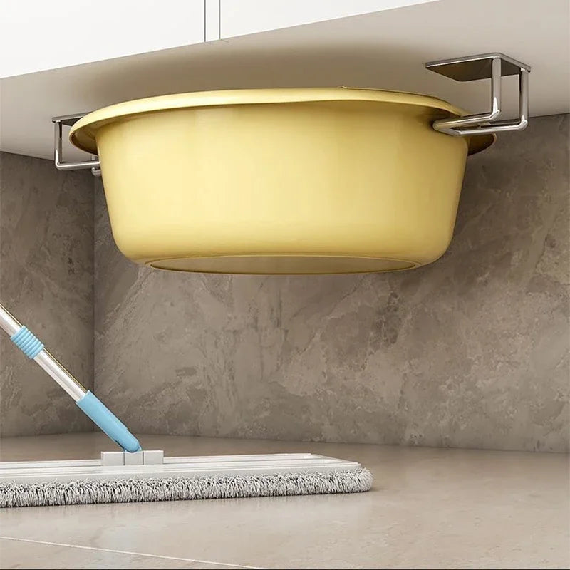 Kitchen Sponges Holder Stainless Steel Sink Sponges Drain Drying Rack Self Adhesive Storage Holder Wall Hooks Kitchen Organizers