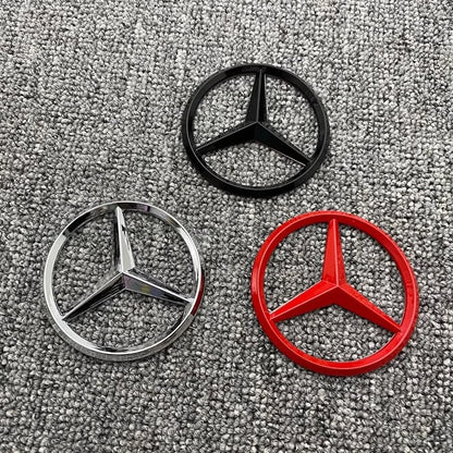 70MM 3D Metal Car Styling Engine Badge Decoration Hood Emblem Sticker for Mercedes Benz E C G M R S Class W176 W204 W212 GLC CLA