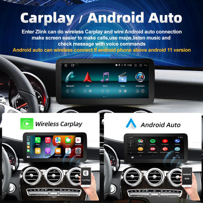 10.25" Android 13 System Car Radio Stereo For Mercedes-Benz A CLA GLA W176 W117 X156 Google BT GPS Navi Carplay Auto Multimedia