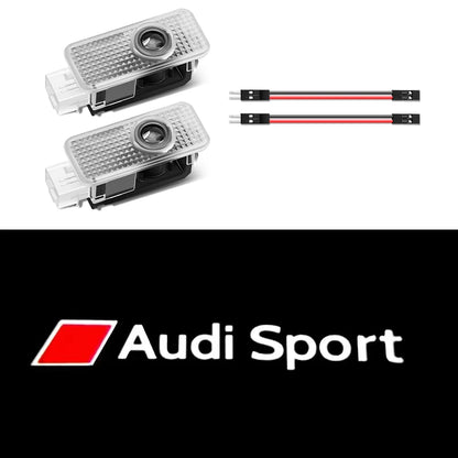 1/2PCS Auto Wireless Door Led Welcome Light Projection Lamp Light For Audi A4 B5 B6 B7 B8 A1 A3 A6 A5 A7 A8 Q3 Q5 Q7 TT S3 S6