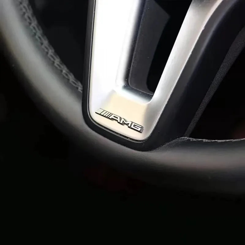 4/10pcs car audio decorate 3D Aluminum Badge Emblem Sticker For Mercedes Benz AMG C200 C260 C300 W108 W124 W126 W140 W168 W169