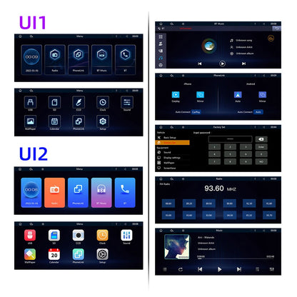 9.3 Inch Wireless Carplay Android Auto Car Radio HD Touch Screen Car MP5 Multimedia Player GPS Wifi Bluetooth Auto Link FM Radio