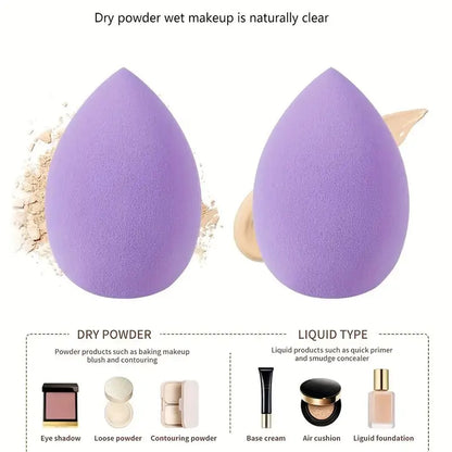 12pcs Makeup Tool Set Size Size Giant Soft Makeup Egg Makeup Powder Suitable for Base Makeup Corner Makeup Setting Novice Makeup