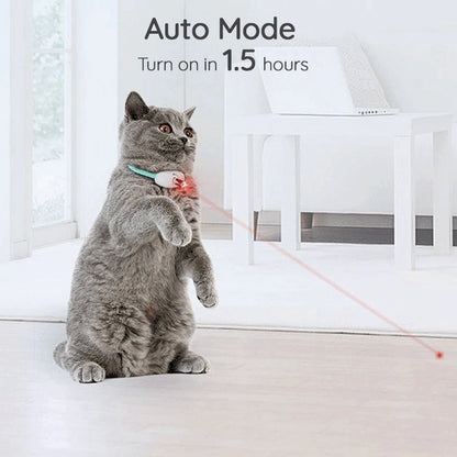LMZOE-Smart Laser for Cats, Electric Collar, Adjustable Cat Toys, Interactive Exercise Training, USB Rechargeable
