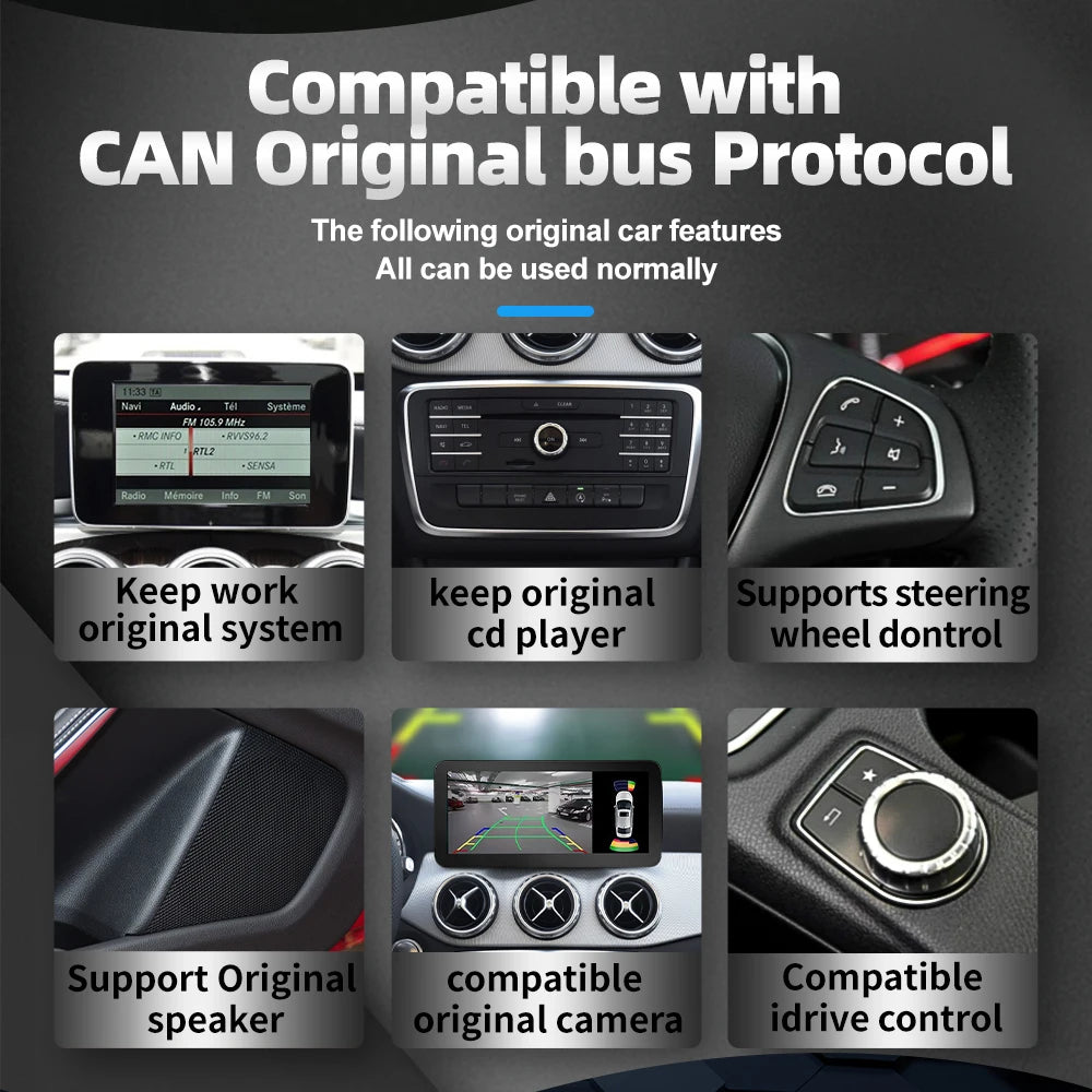 10.25" Android 13 System Car Radio Stereo For Mercedes-Benz A CLA GLA W176 W117 X156 Google BT GPS Navi Carplay Auto Multimedia