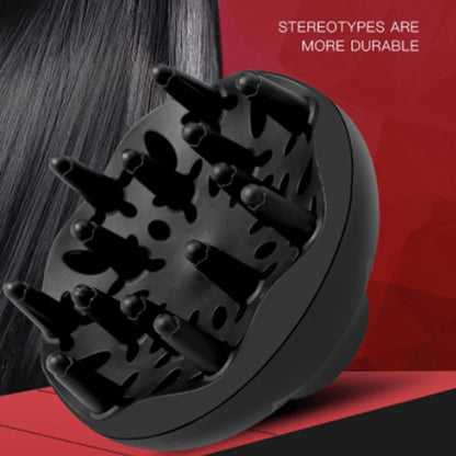 1pc Hair Diffuser Professional Hair Styling Curl Dryer Diffuser Universal Hairdressing Blower Styling Salon Curly Tool Black