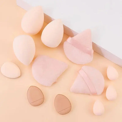 12pcs Makeup Tool Set Size Size Giant Soft Makeup Egg Makeup Powder Suitable for Base Makeup Corner Makeup Setting Novice Makeup