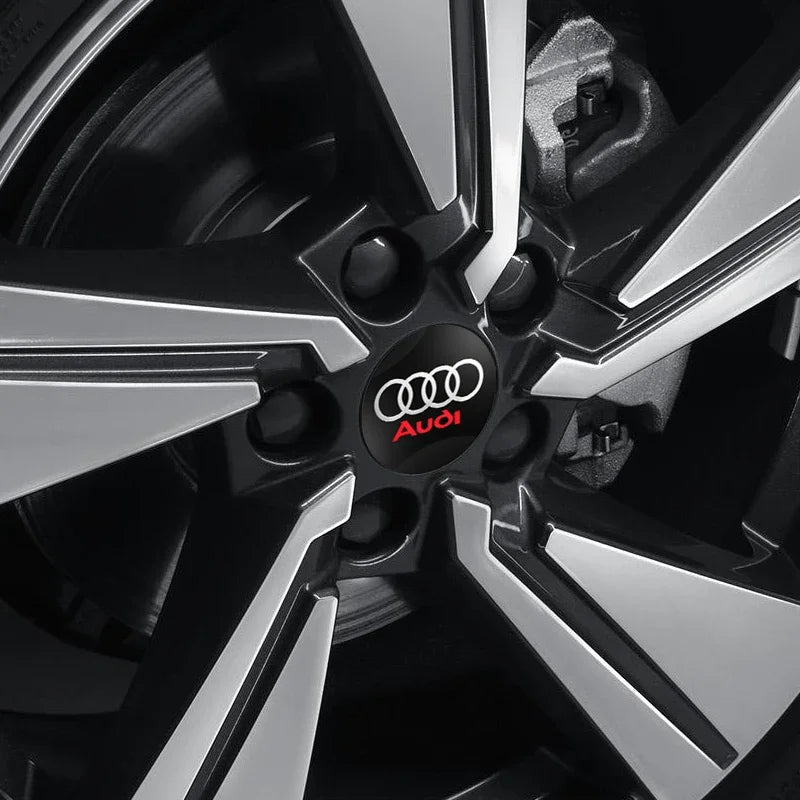 4pcs 60mm Auto Wheel Center Hub Caps Car Styling Stickers For Audi Sline A1 A3 A4 A5 A6 A7 A8 Q2 Q3 Q5 Q7 Q8 TT S1 S3 RS5 ﻿RS S