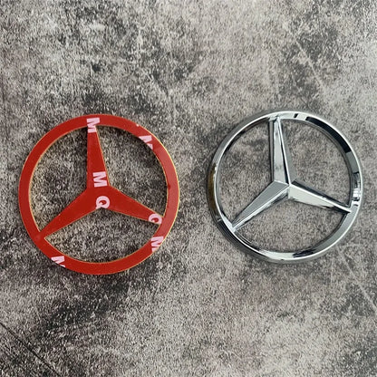 70MM 3D Metal Car Styling Engine Badge Decoration Hood Emblem Sticker for Mercedes Benz E C G M R S Class W176 W204 W212 GLC CLA