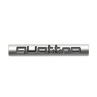 1Pcs Car Chrome Front Hood Grille quattro Emblem Badge Auto Trinket Styling For Audi S5 S6 S7 S4 S8 TT TTS A4 A6 C7 C6 B7 Q5 Q7