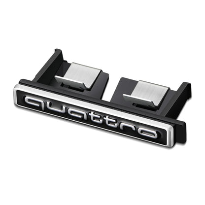 1Pcs Car Chrome Front Hood Grille quattro Emblem Badge Auto Trinket Styling For Audi S5 S6 S7 S4 S8 TT TTS A4 A6 C7 C6 B7 Q5 Q7