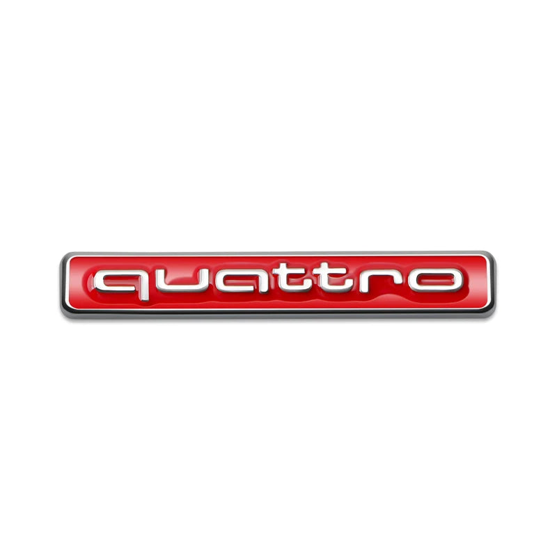 1Pcs Car Chrome Front Hood Grille quattro Emblem Badge Auto Trinket Styling For Audi S5 S6 S7 S4 S8 TT TTS A4 A6 C7 C6 B7 Q5 Q7