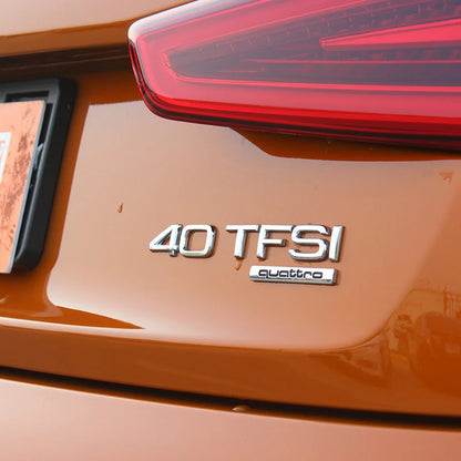 1Pcs Car Styling Emblem Sticker 3D Metal Quattro Badge Trunk Decals Accessories For Audi Q5 Q4 A4 A6 A7 A5 A3 Q3 Q2 A1 A8 TT S1