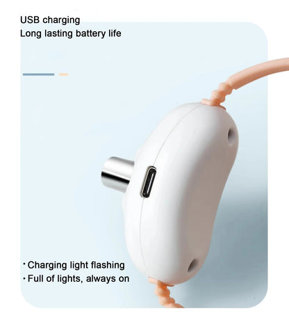 Laser Cat Collar Teasing Cat Electric USB Charging Kitten Automatic Cats Toy Smart Laser Teasing Cat Interactive Toy hi cat toy