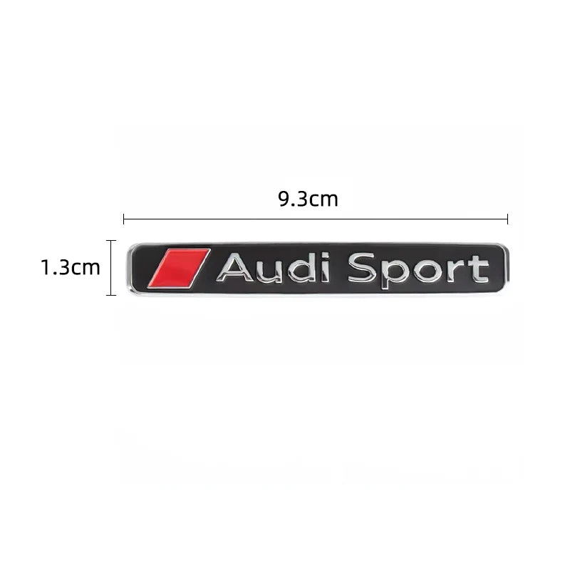 1Pcs Car Styling Emblem Sticker 3D Metal Quattro Badge Trunk Decals Accessories For Audi Q5 Q4 A4 A6 A7 A5 A3 Q3 Q2 A1 A8 TT S1