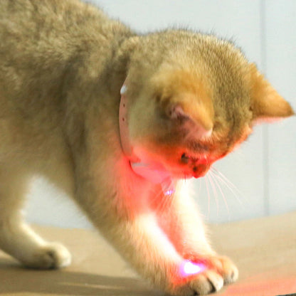 Smart Laser Tease Cat Collar Electric USB Rechargeable Pointer Kitten Automatic Toys Interactive Training Pet Accessories Goods