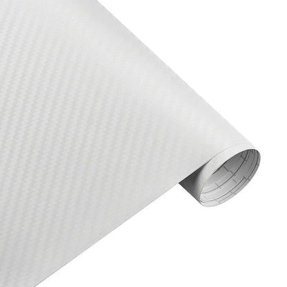 30*127cm Car Stickers and Decals 3D Carbon Fiber Vinyl Wrap Sheet Roll Protective Custom Film Auto Styling Exterior Accessories