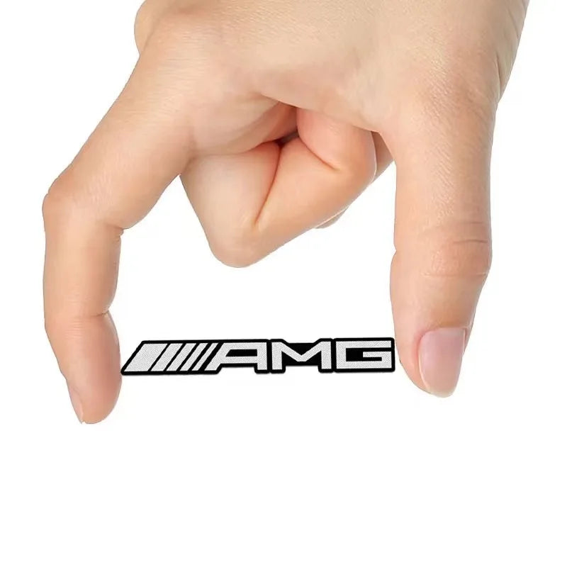 4/10pcs car audio decorate 3D Aluminum Badge Emblem Sticker For Mercedes Benz AMG C200 C260 C300 W108 W124 W126 W140 W168 W169