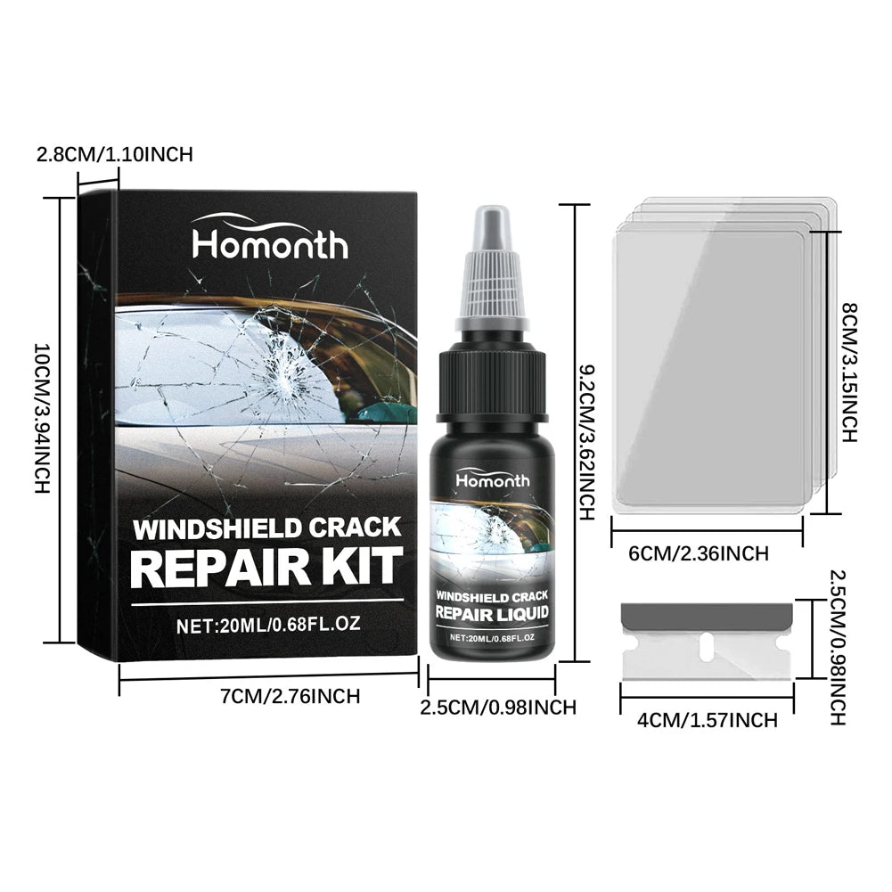 1-5Pcs 20ml Car Windshield Crack Repair Fluid 20ml Gone Crack Glass Windshield Repair Kit Windscreen Glass Scratch Crack Restore