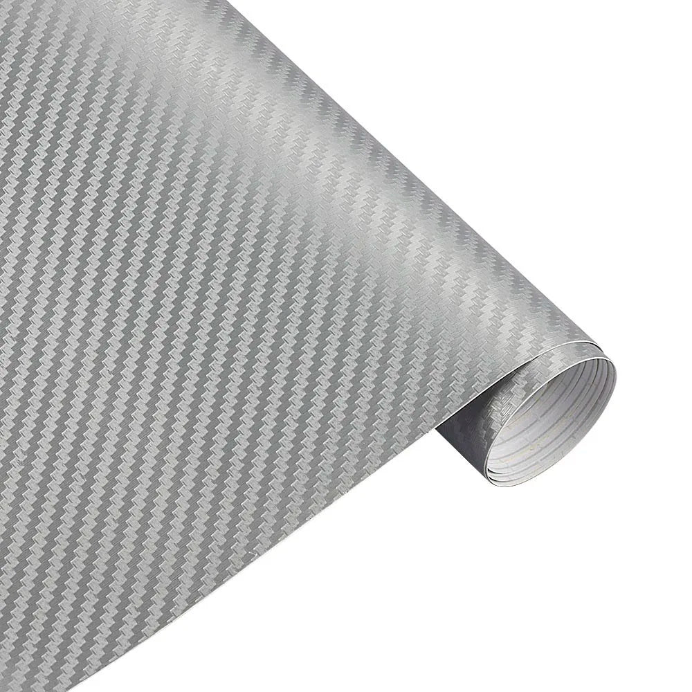 30*127cm Car Stickers and Decals 3D Carbon Fiber Vinyl Wrap Sheet Roll Protective Custom Film Auto Styling Exterior Accessories