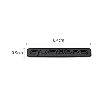 1Pcs Car Styling Emblem Sticker 3D Metal Quattro Badge Trunk Decals Accessories For Audi Q5 Q4 A4 A6 A7 A5 A3 Q3 Q2 A1 A8 TT S1