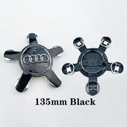 4pcs 135MM Car Hub Caps 4F0601165 For Audi A4 A5 A6 A7 Q3 Q5 A3 S5 Accessories Auto Wheel Center Cap Hubcap Rim Covers