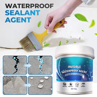 100g Transparent Waterproof Coating for Indoor & Outdoor, Rooftop Bathroom Toilet Wall Leak Waterproofing Filling Sealing Agent