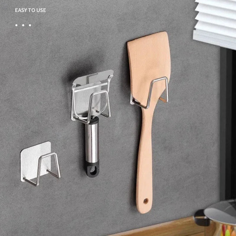 Kitchen Sponges Holder Stainless Steel Sink Sponges Drain Drying Rack Self Adhesive Storage Holder Wall Hooks Kitchen Organizers