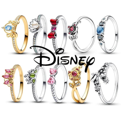 Classic Disney Princesses Ring,For Original Pan Jewelry Women DIY Gifts,NEW