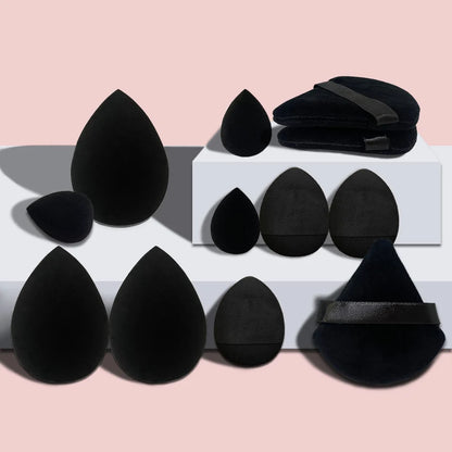 12PCS Makeup Tool Set Size Size Giant Soft Makeup Egg Makeup Powder Suitable for Base Makeup Corner Makeup Setting Novice Makeup