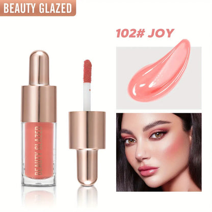 3 Colors Multifunctional Liquid Blush Matte Hydrating Cream Blush Soft Velvet Liquid Blush Makeup Lightweight Long-lasting