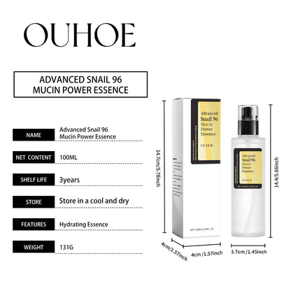 Advanced Snail 96 Mucin Power Essence Fading Fine Lines Moisturizing Lifting Firming Smoothing Nourishin Brightening Skin Care